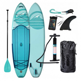 Inflatable Surfboard Adjustable Paddle Inflatable Double-layer Surf Board Stand Up SUP Paddle Board